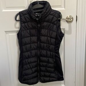 EUC Michael Kors mixed media black vest Small